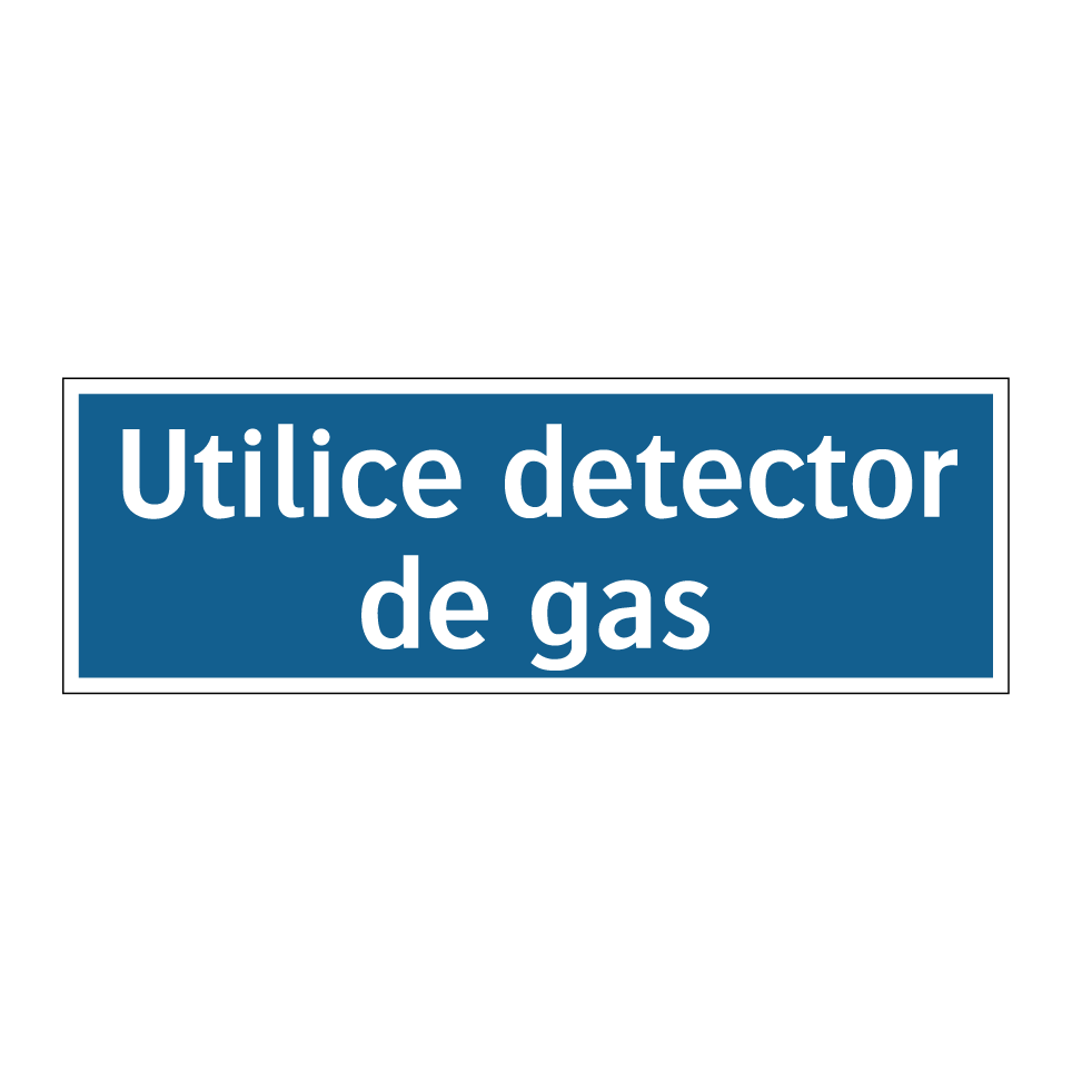 Utilice detector de gas