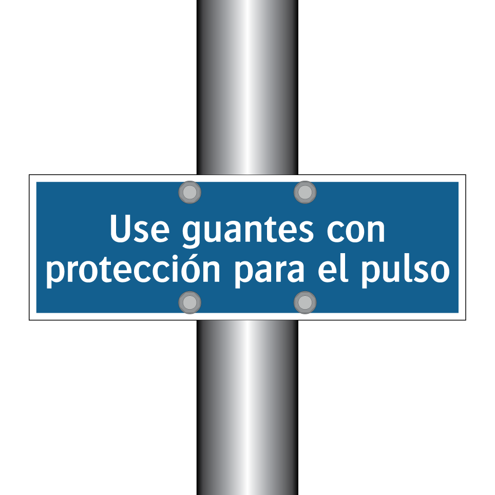 Use guantes con protección para el pulso