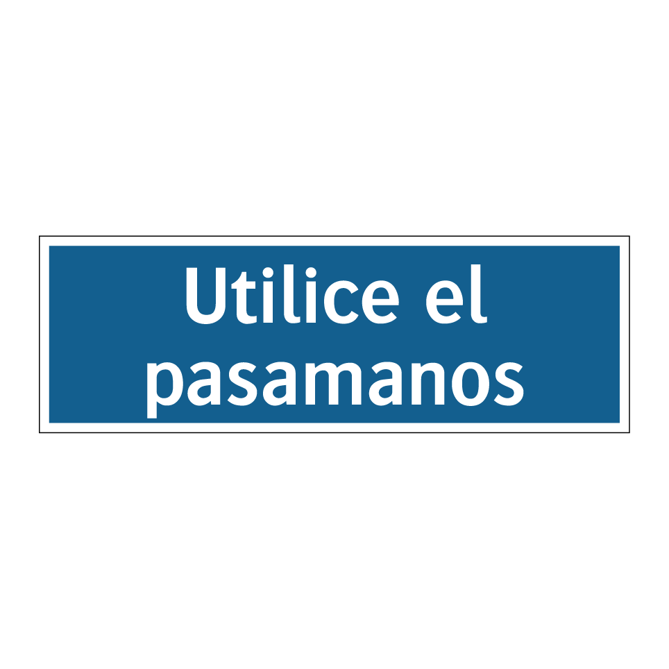 Utilice el pasamanos