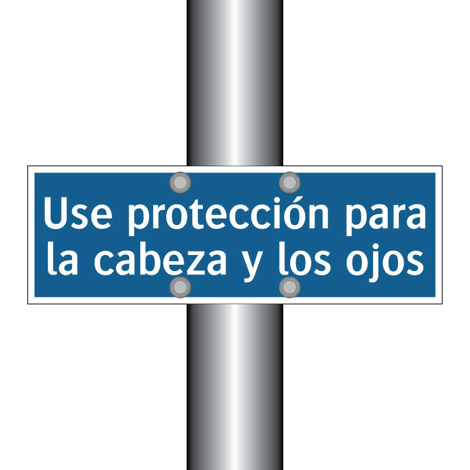 Use protección para la cabeza y los ojos
