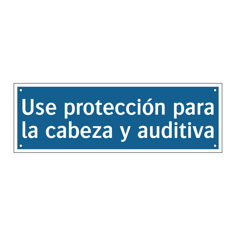 Use protección para la cabeza y auditiva