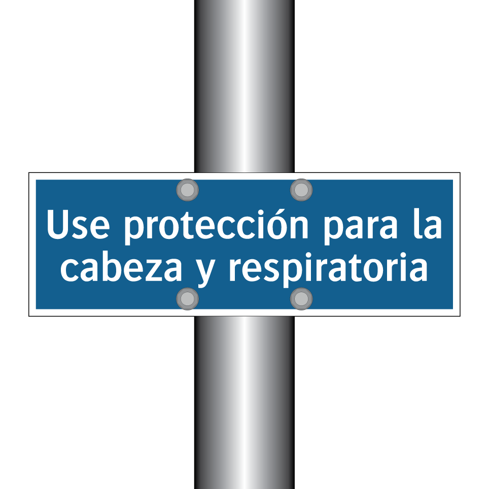 Use protección para la cabeza y respiratoria