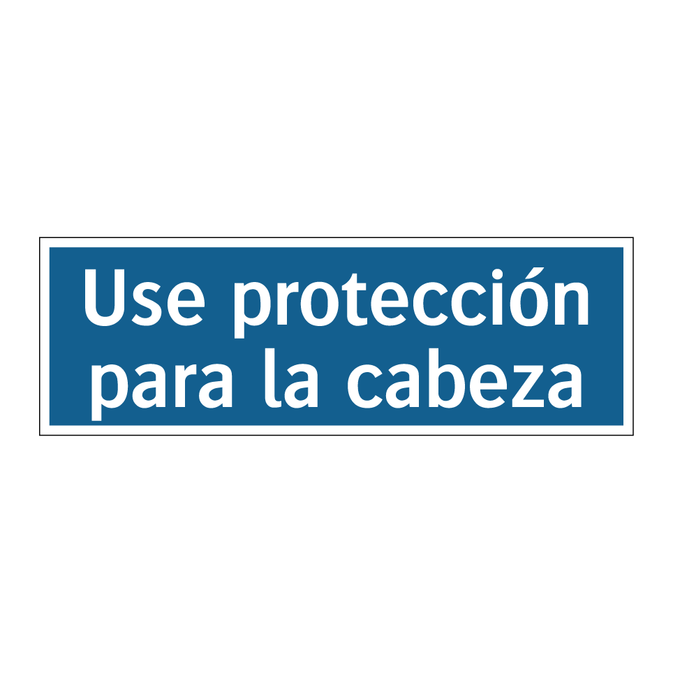 Use protección para la cabeza