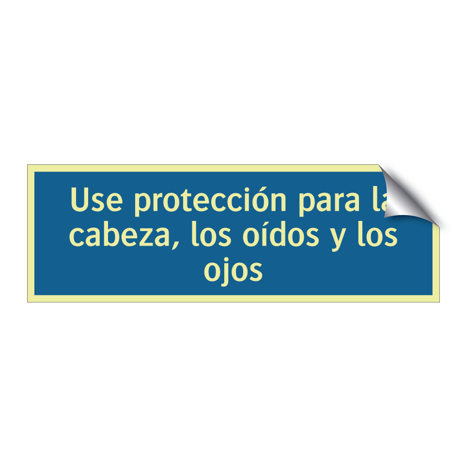 Use protección para la cabeza, los oídos y los ojos