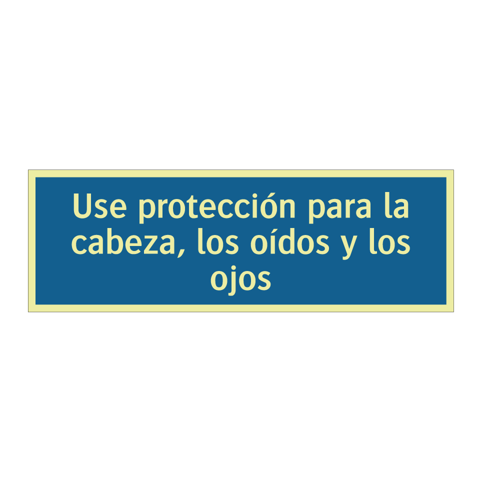 Use protección para la cabeza, los oídos y los ojos