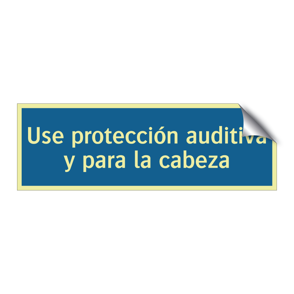 Use protección auditiva y para la cabeza
