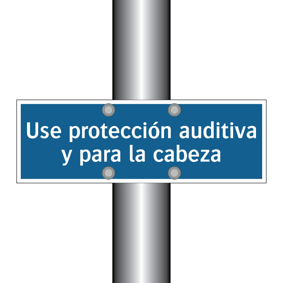 Use protección auditiva y para la cabeza