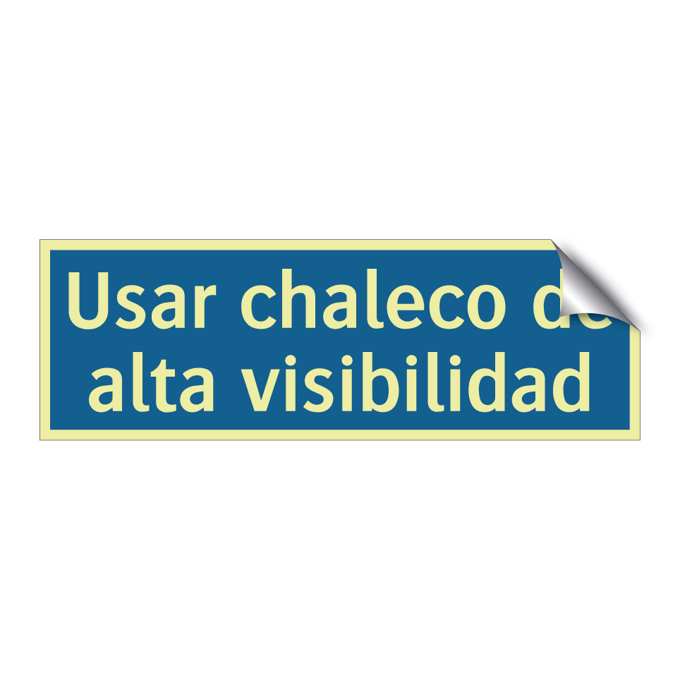 Usar chaleco de alta visibilidad