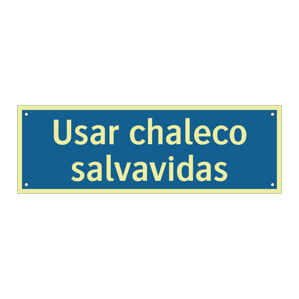 Usar chaleco salvavidas