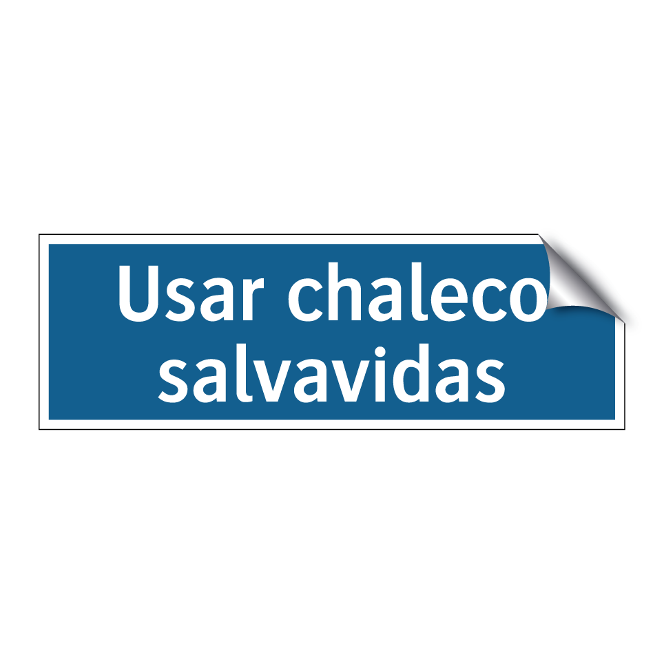 Usar chaleco salvavidas