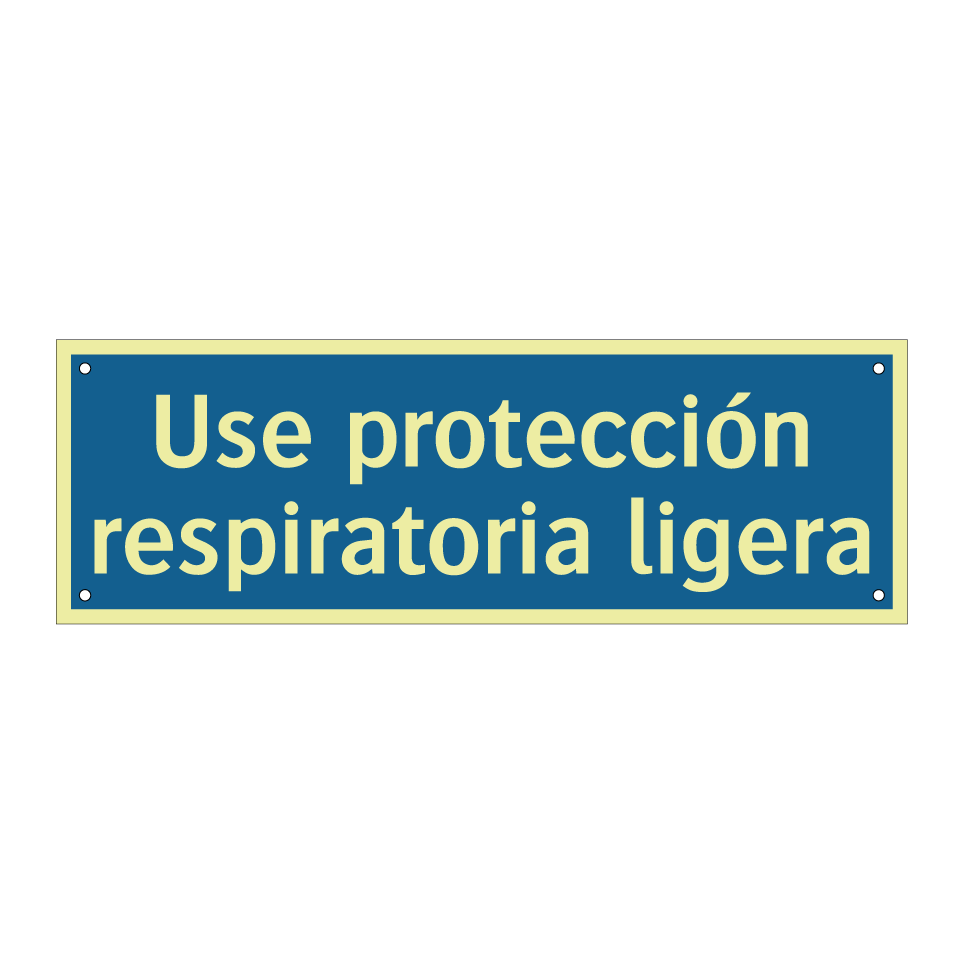 Use protección respiratoria ligera