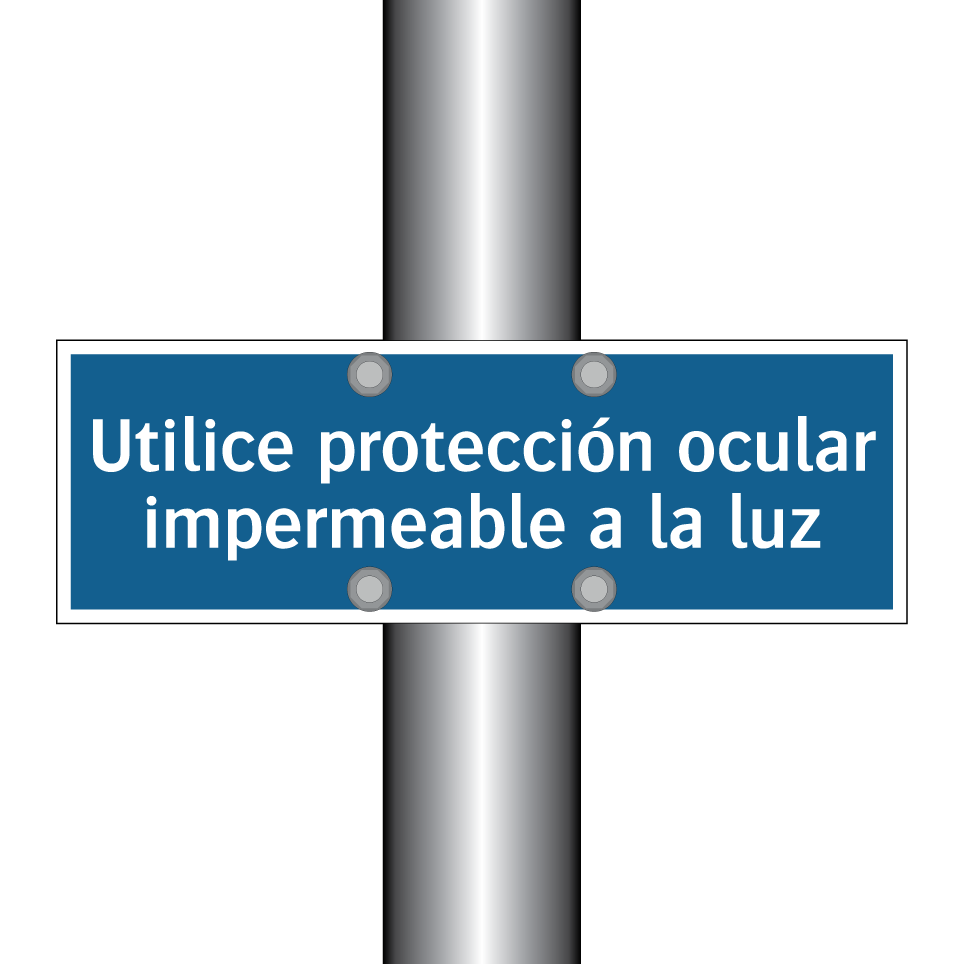 Utilice protección ocular impermeable a la luz