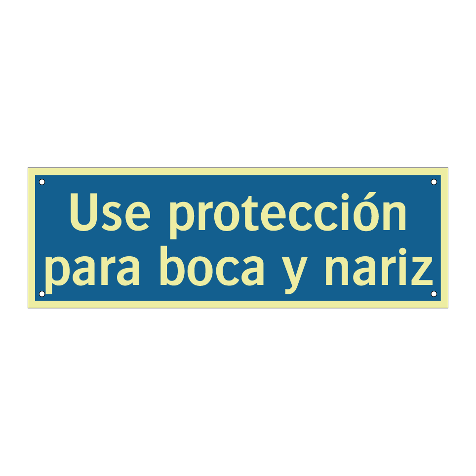 Use protección para boca y nariz