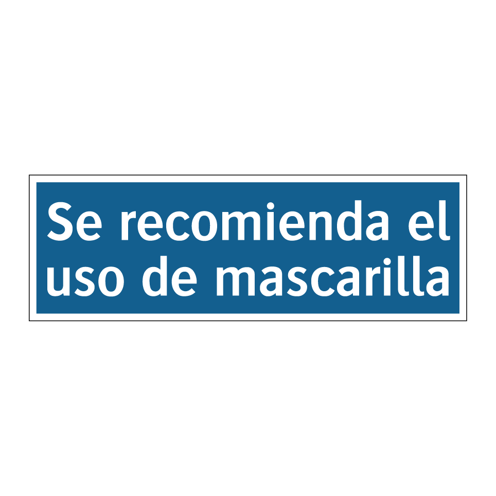 Se recomienda el uso de mascarilla