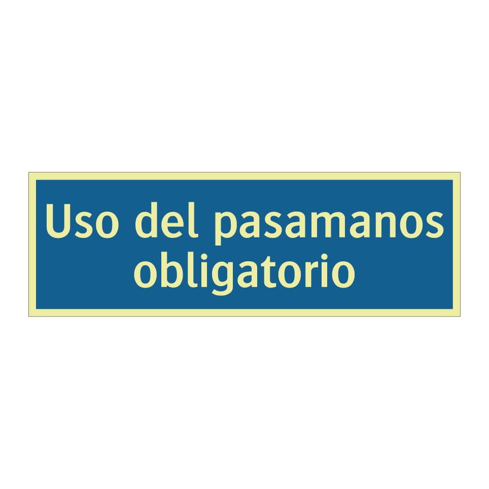 Uso del pasamanos obligatorio