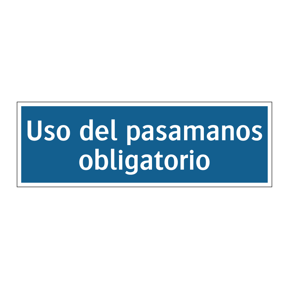 Uso del pasamanos obligatorio