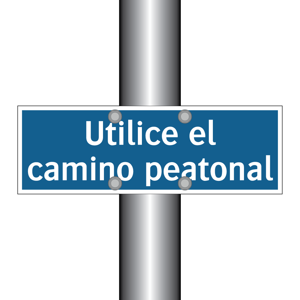 Utilice el camino peatonal