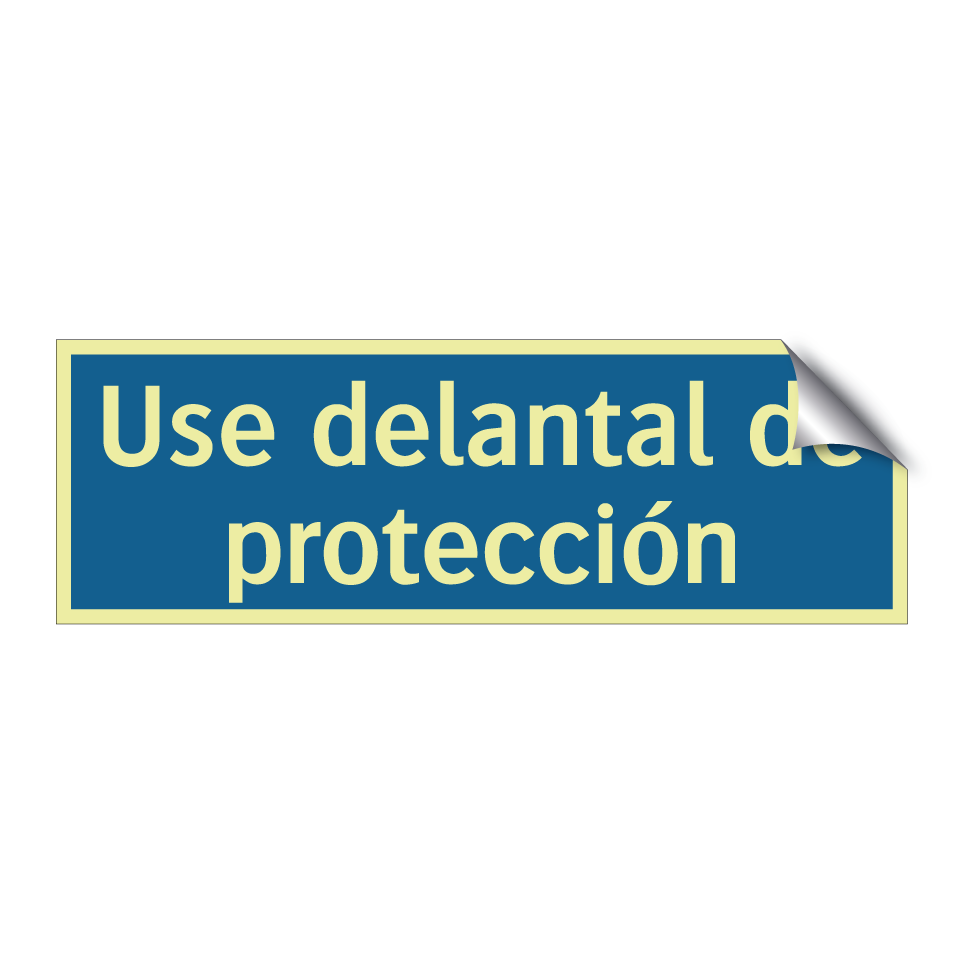Use delantal de protección