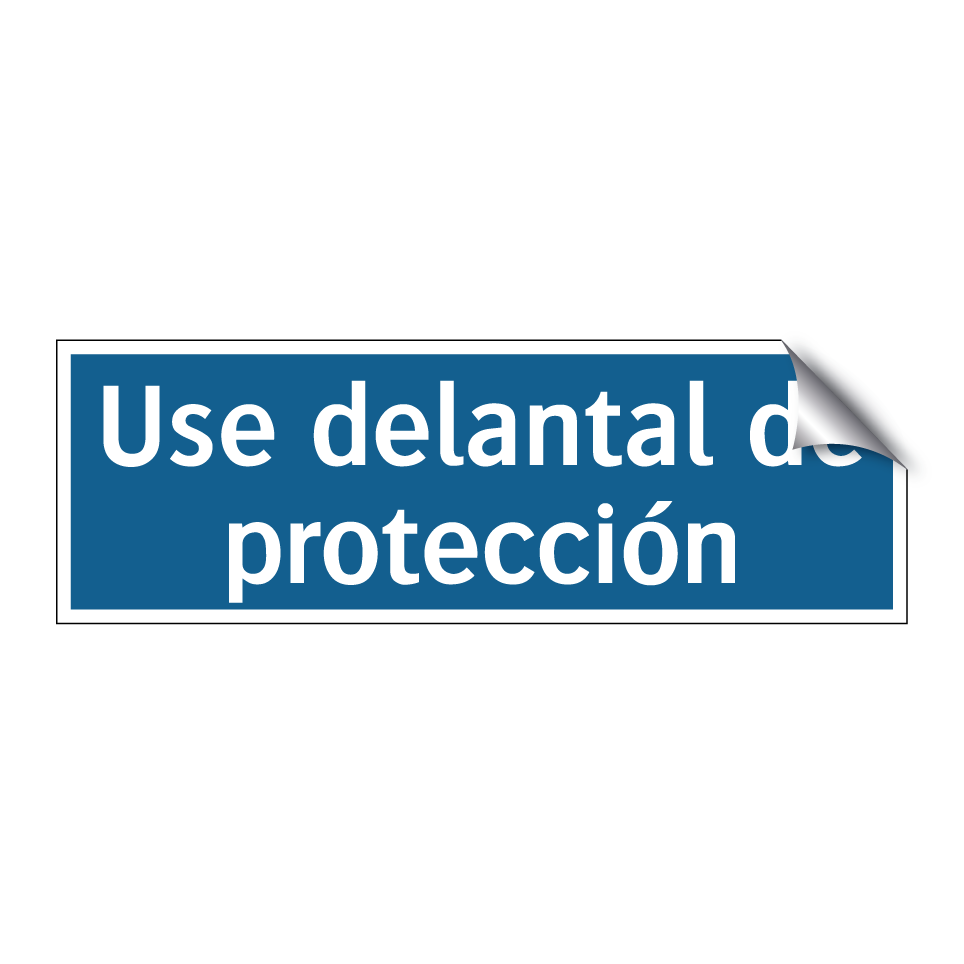 Use delantal de protección