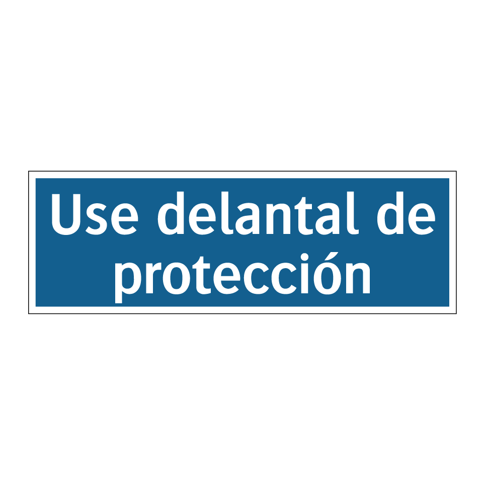 Use delantal de protección