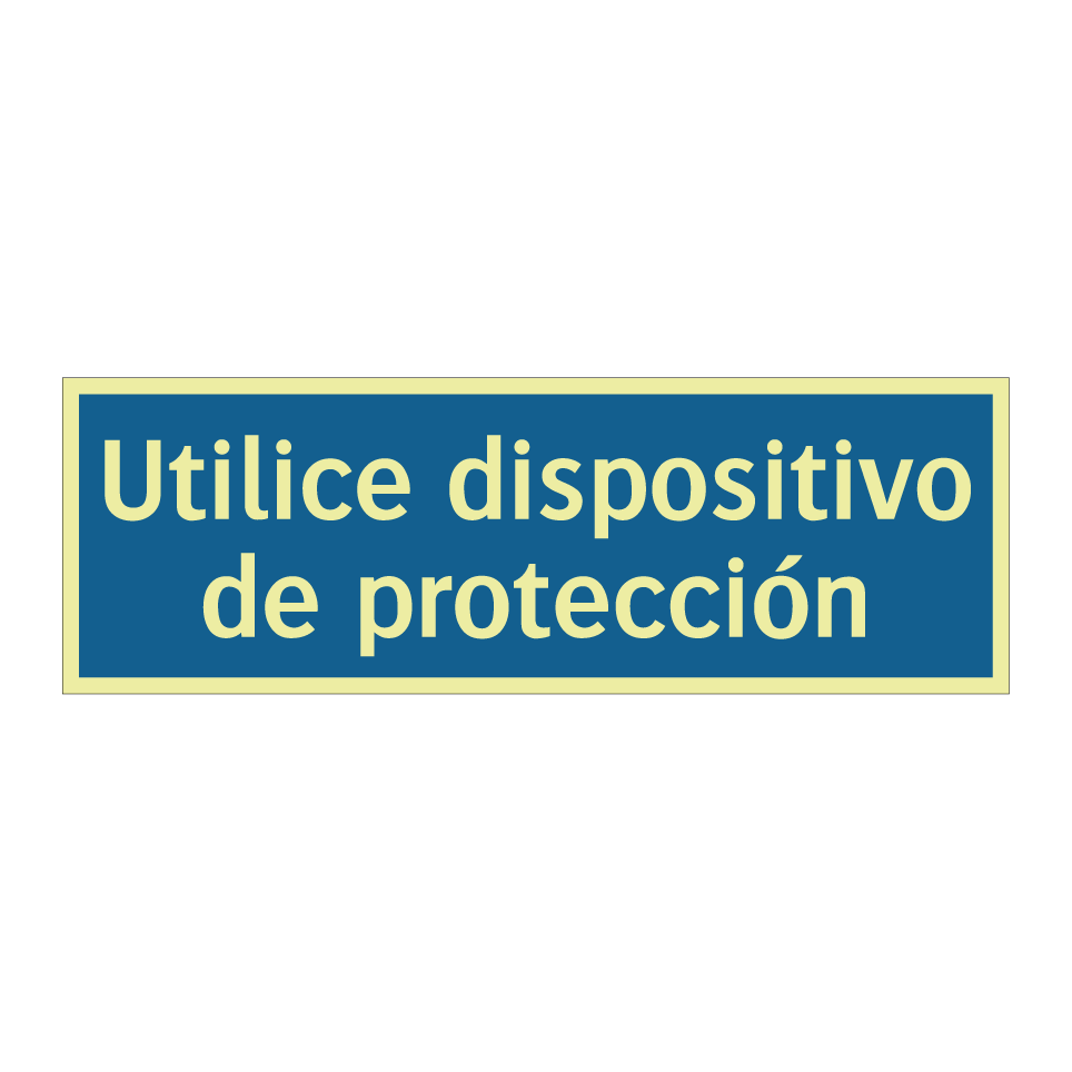 Utilice dispositivo de protección