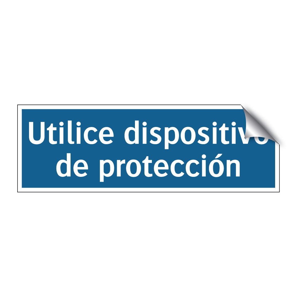 Utilice dispositivo de protección