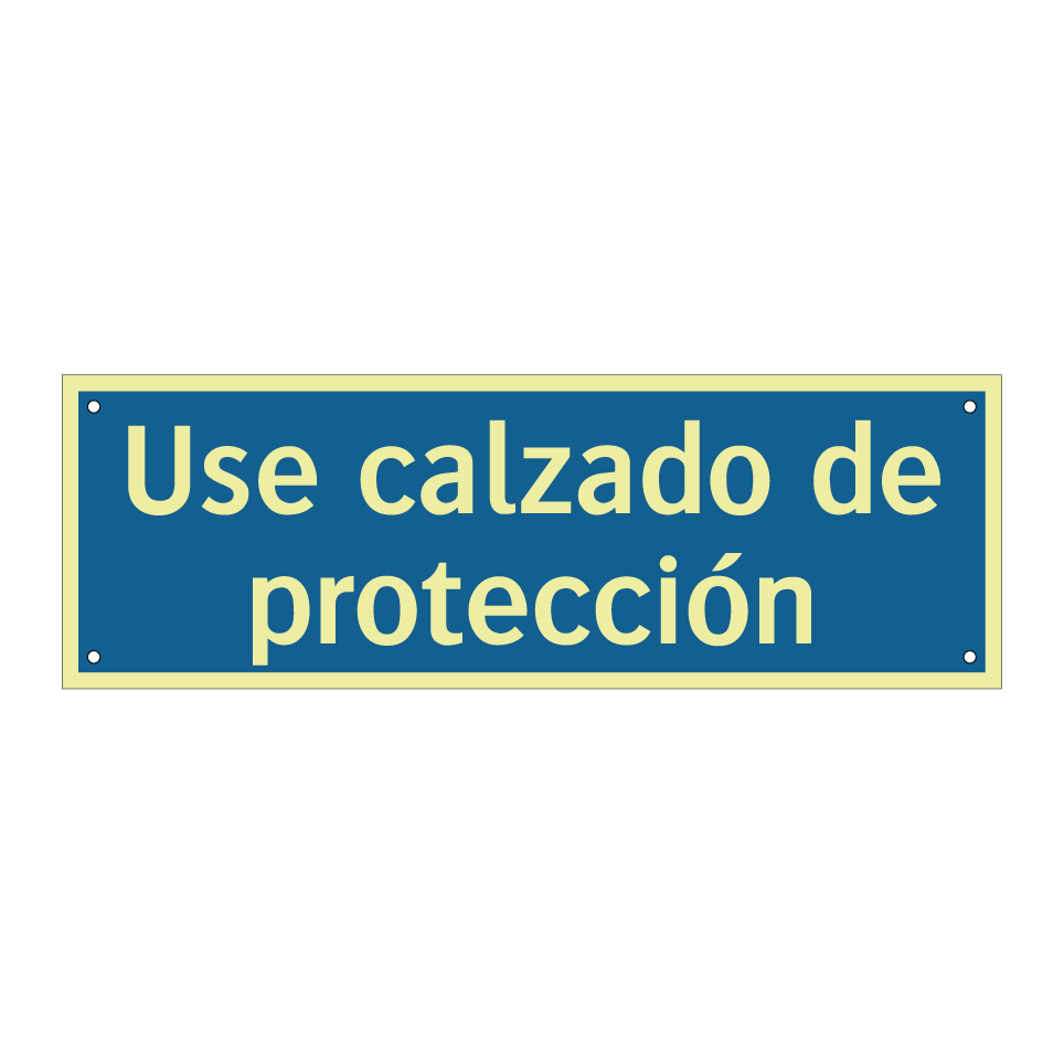Use calzado de protección