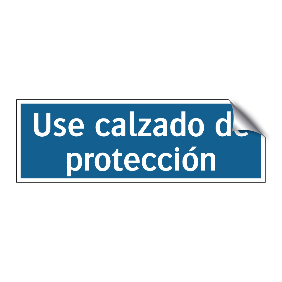 Use calzado de protección