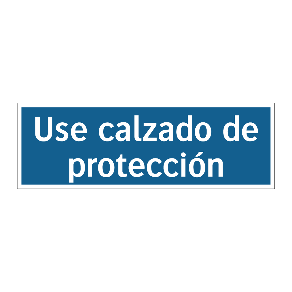 Use calzado de protección