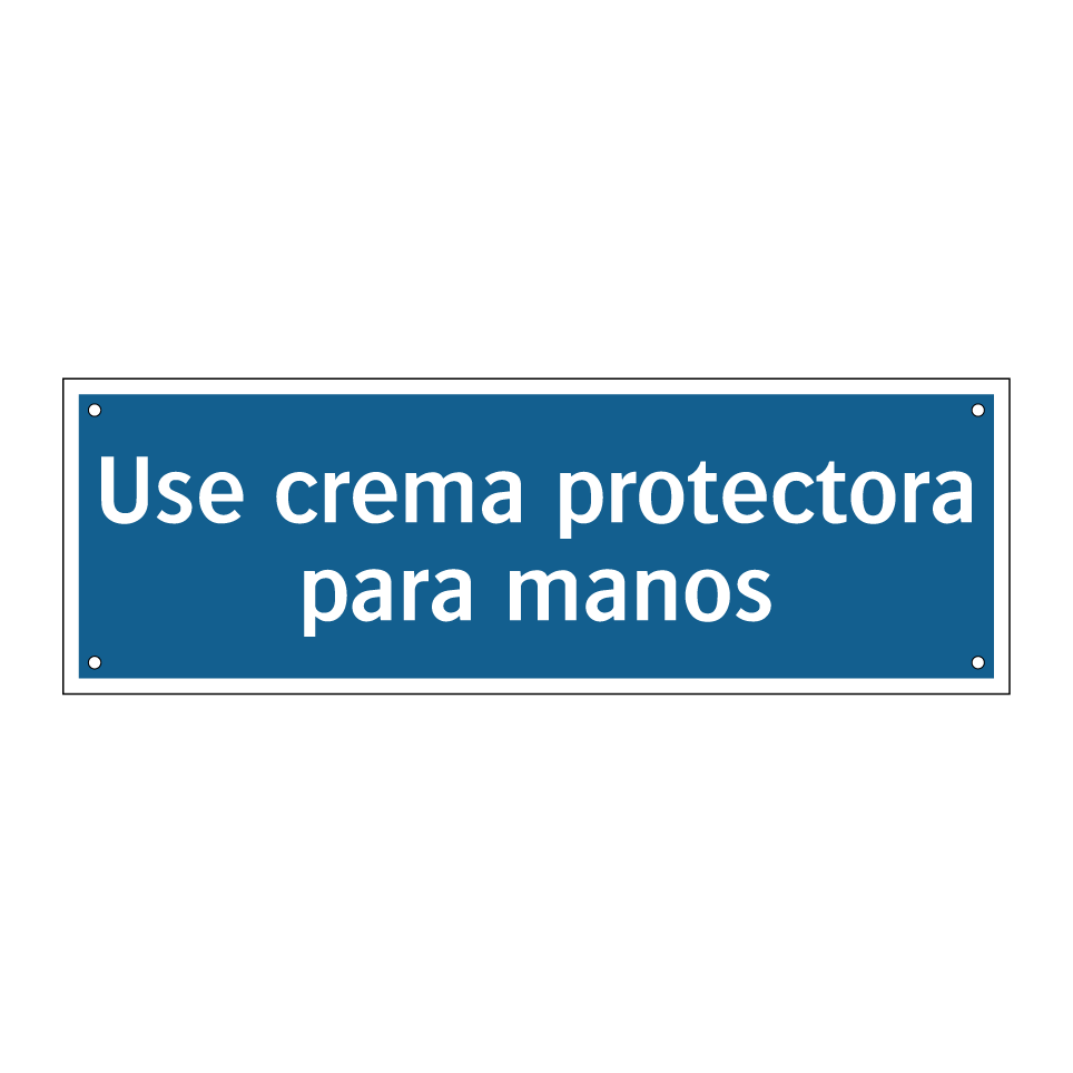 Use crema protectora para manos