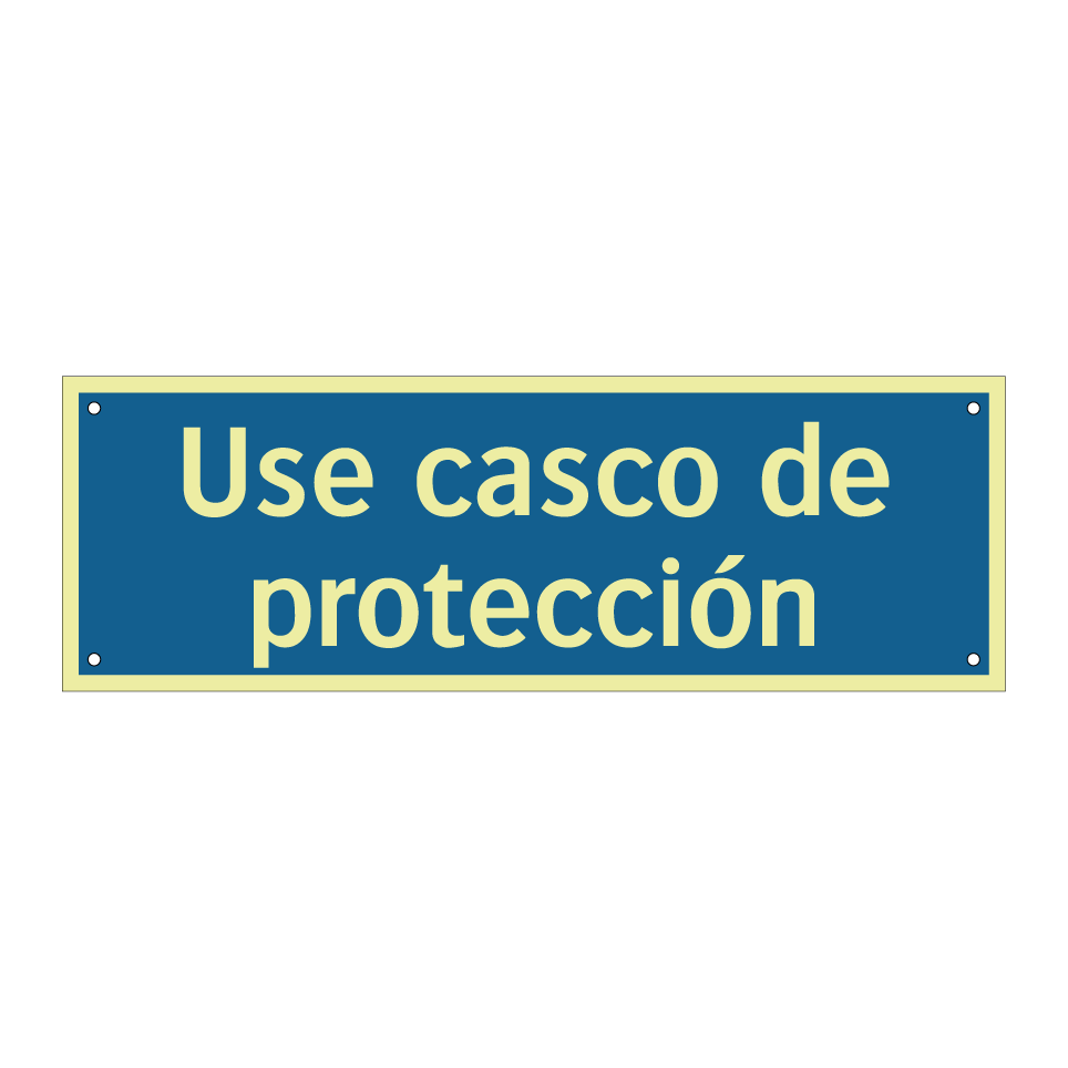 Use casco de protección