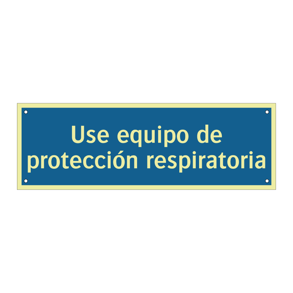 Use equipo de protección respiratoria
