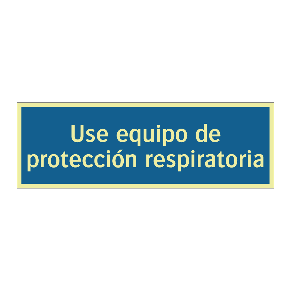 Use equipo de protección respiratoria