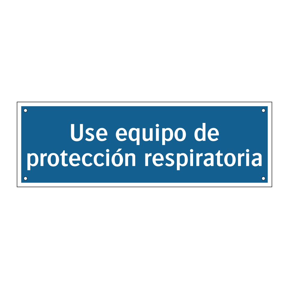Use equipo de protección respiratoria