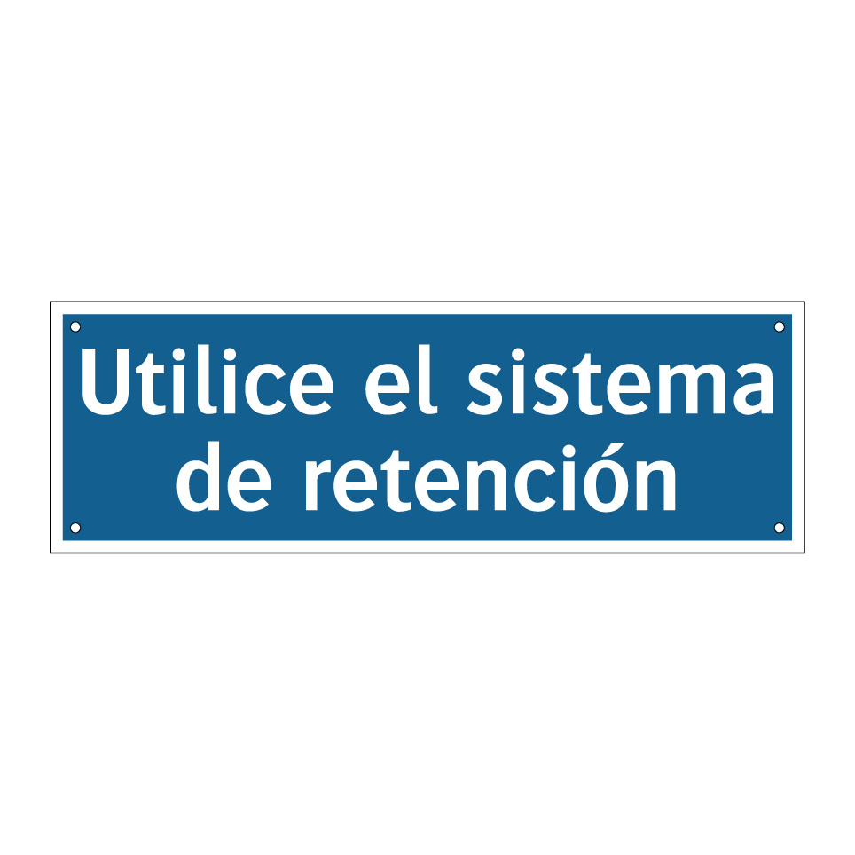 Utilice el sistema de retención