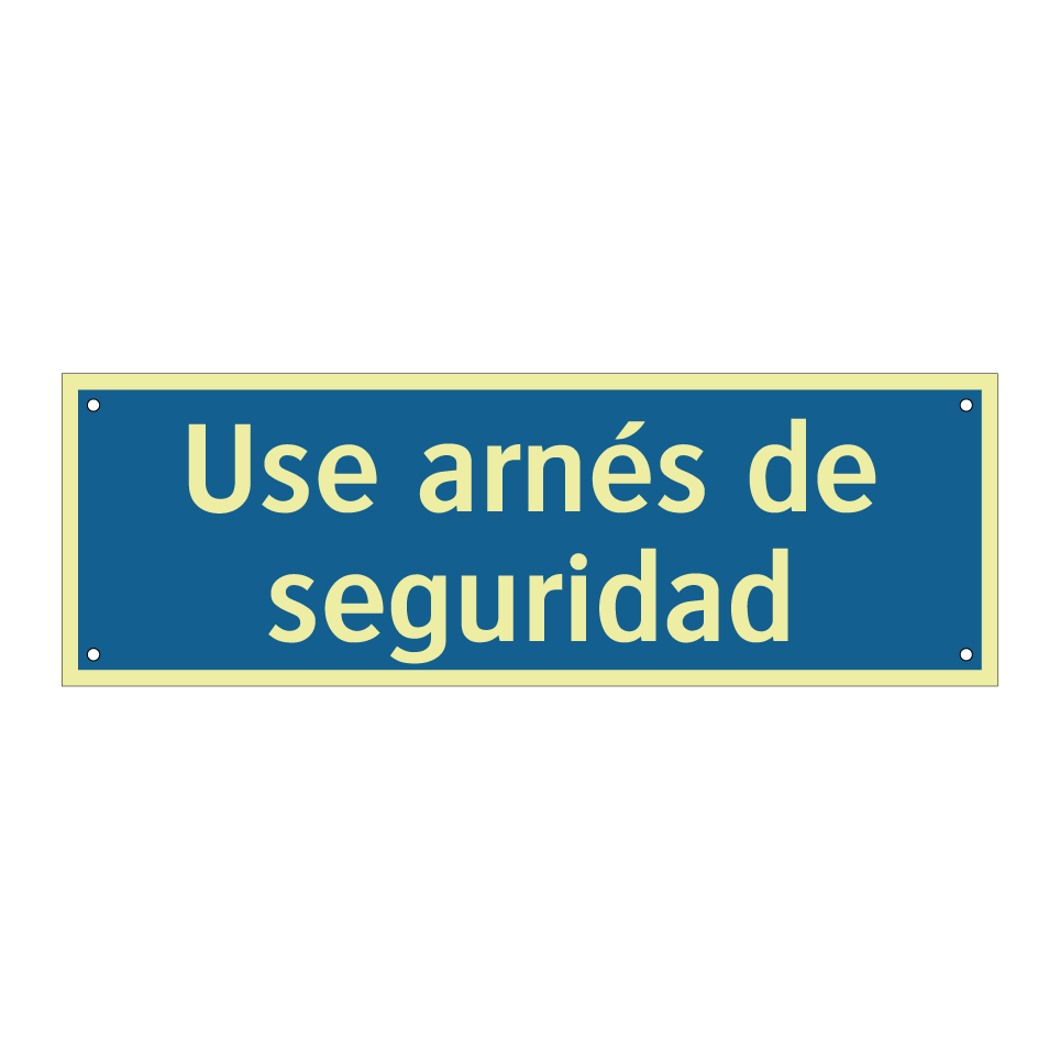 Use arnés de seguridad