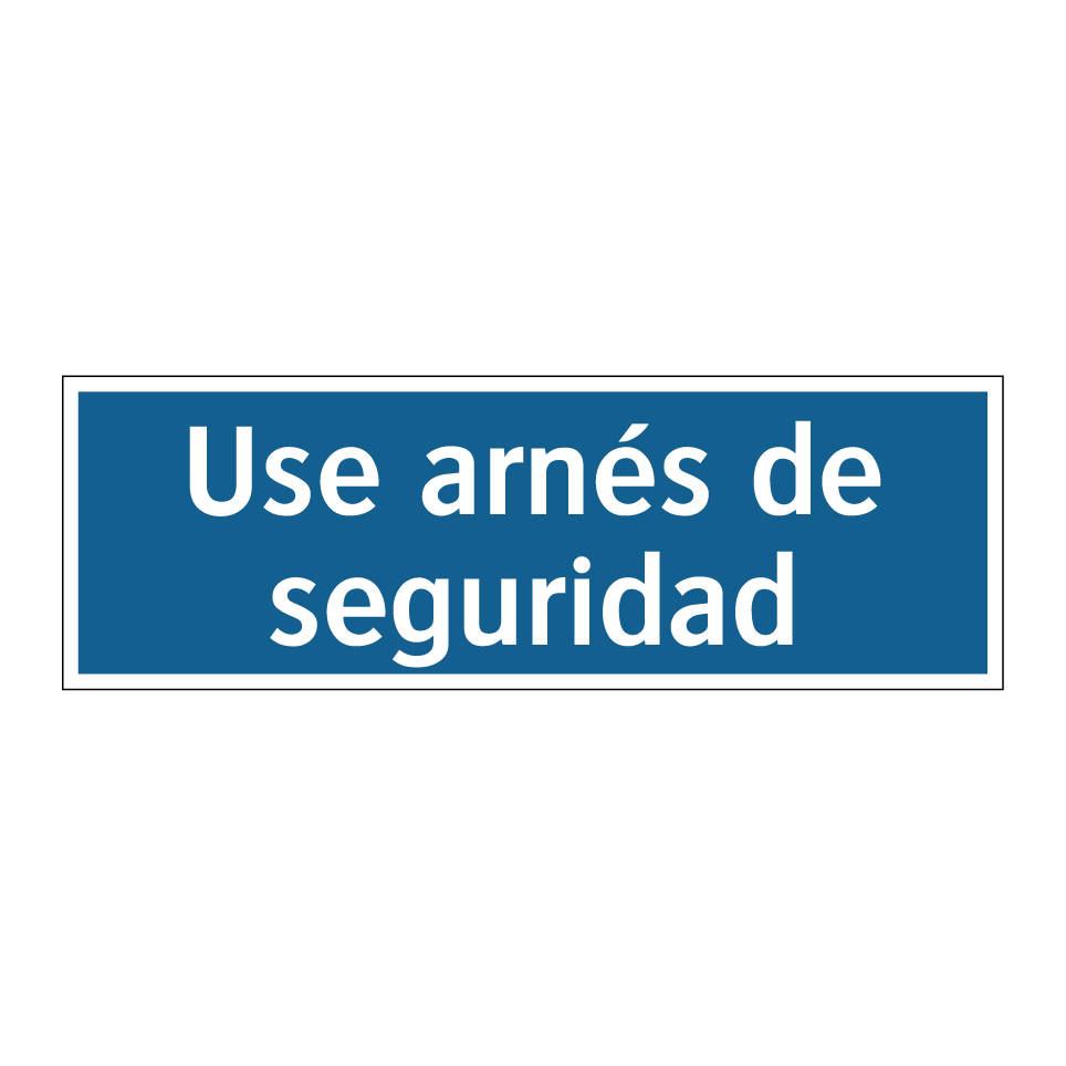 Use arnés de seguridad