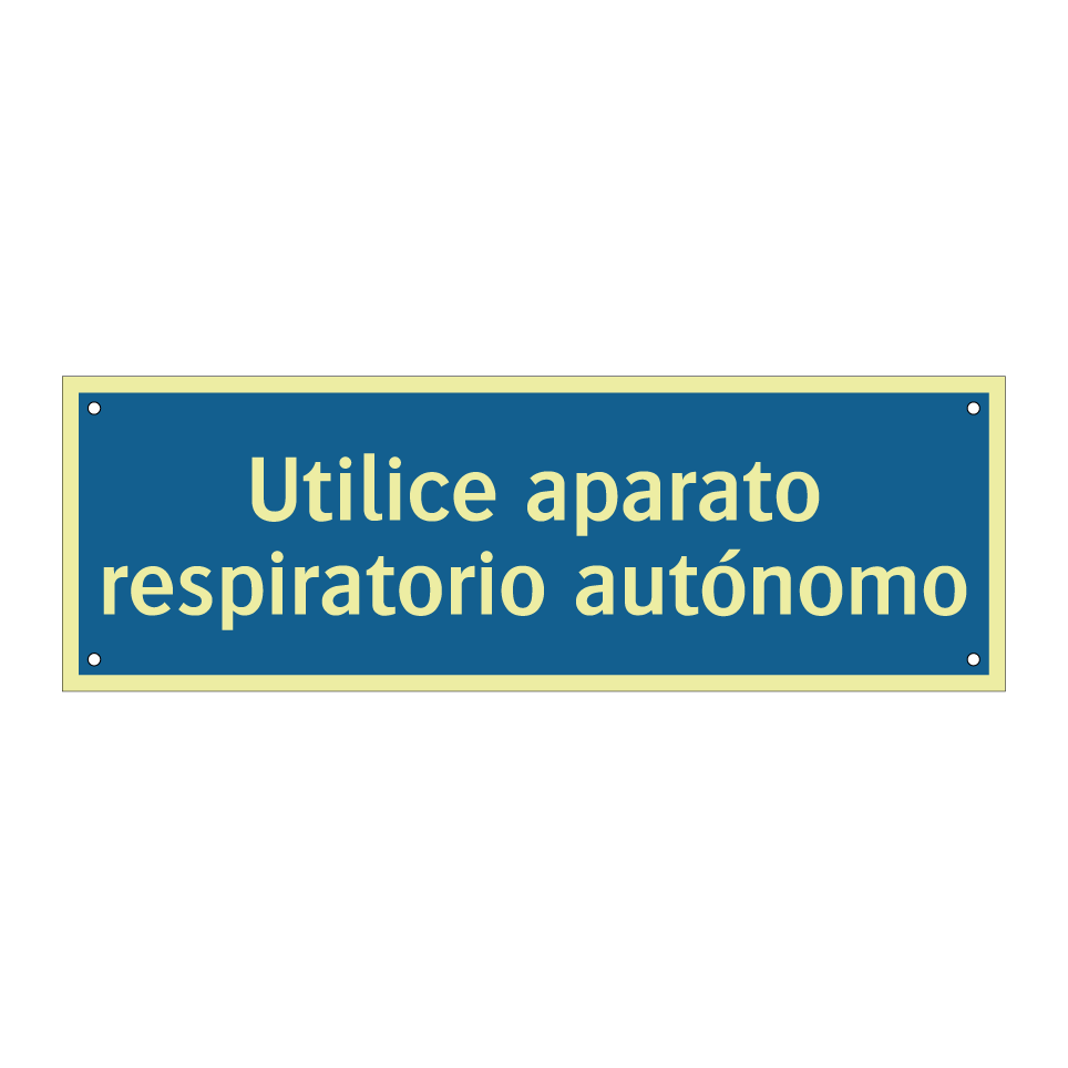 Utilice aparato respiratorio autónomo