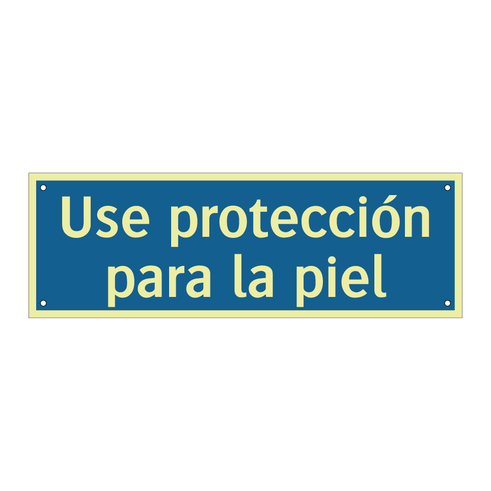 Use protección para la piel