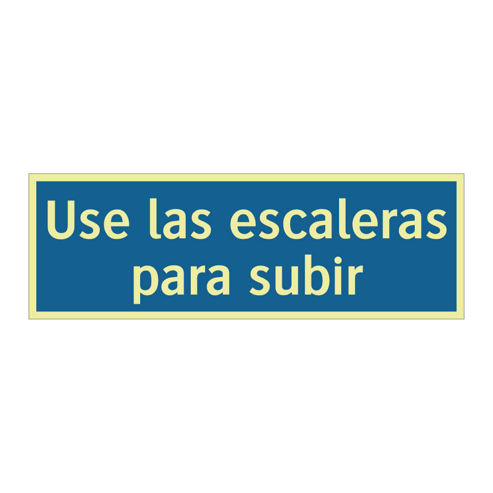 Use las escaleras para subir