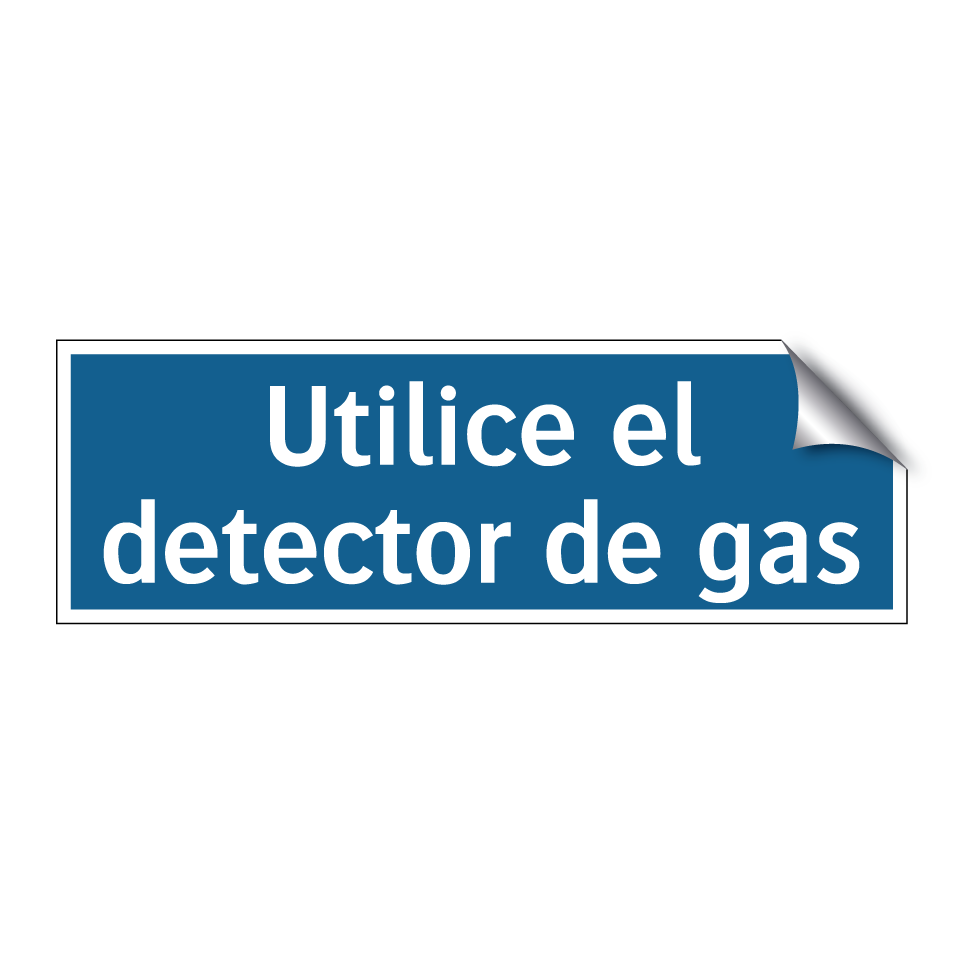 Utilice el detector de gas