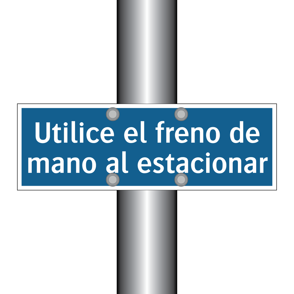 Utilice el freno de mano al estacionar