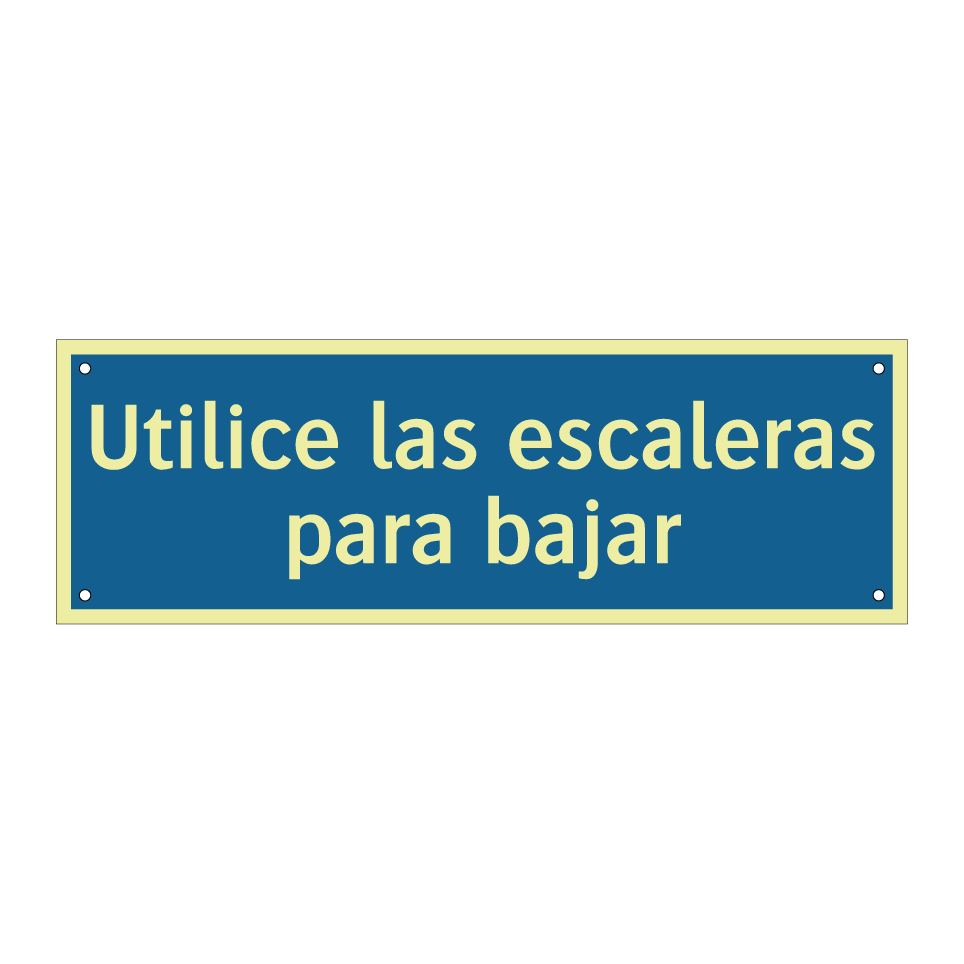 Utilice las escaleras para bajar