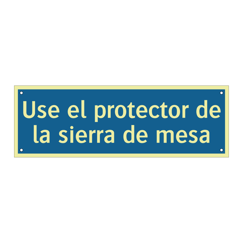 Use el protector de la sierra de mesa