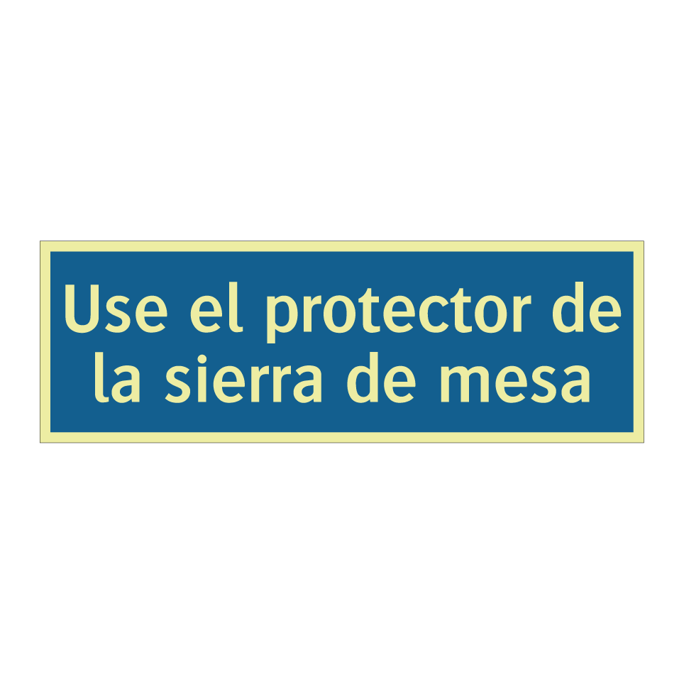 Use el protector de la sierra de mesa