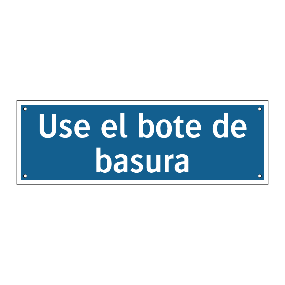 Use el bote de basura