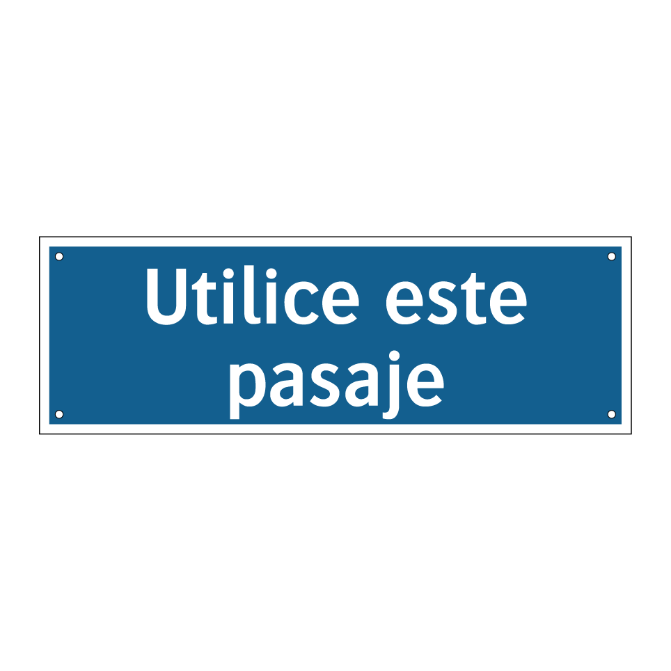 Utilice este pasaje