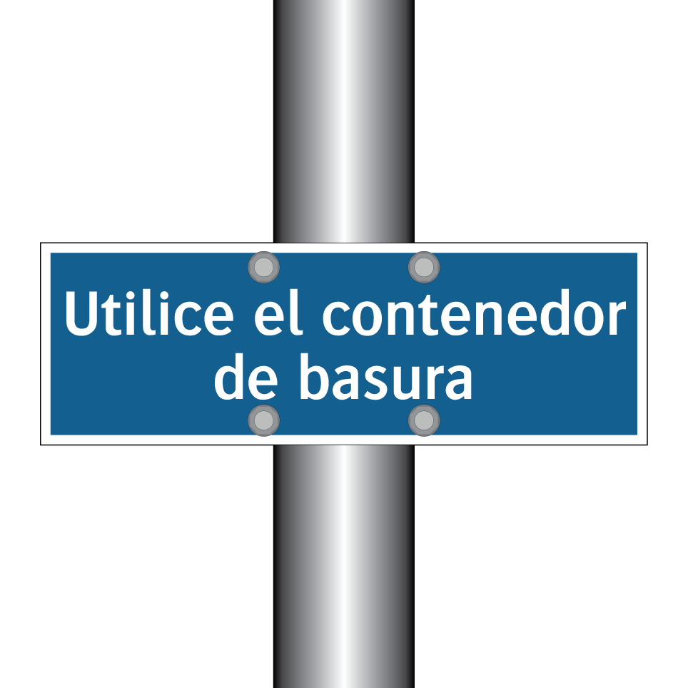 Utilice el contenedor de basura