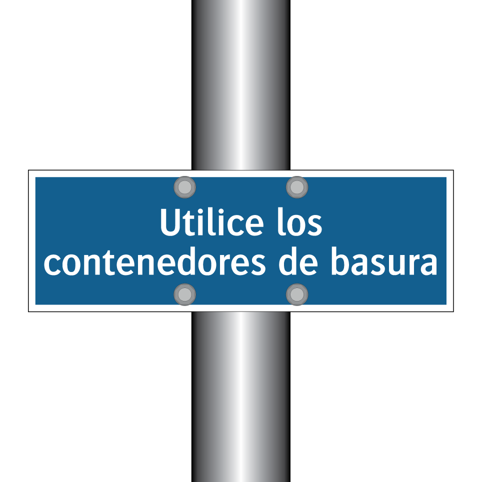 Utilice los contenedores de basura
