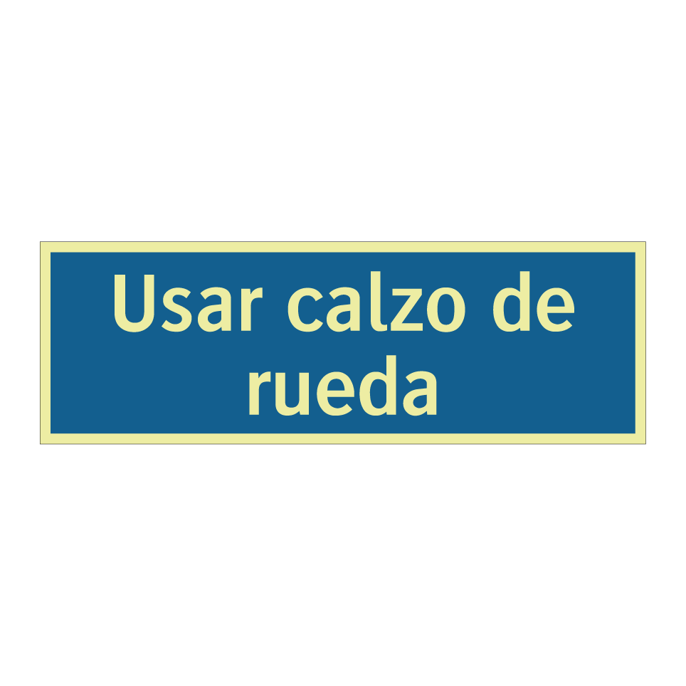 Usar calzo de rueda